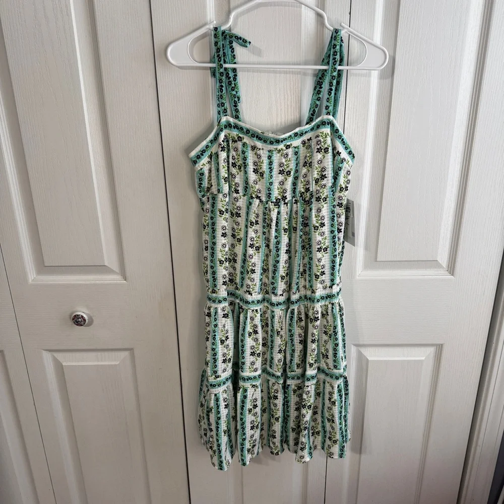 Maison Tara floral lined midi dress size 6 - Picture 2 of 10